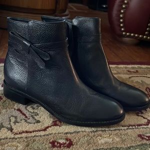 Talbots Tish Tie Soft Pebble Ankle Boot